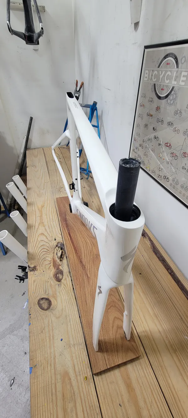 Specialized Jobs - SL7 White with Oil Slick Chrome Logos