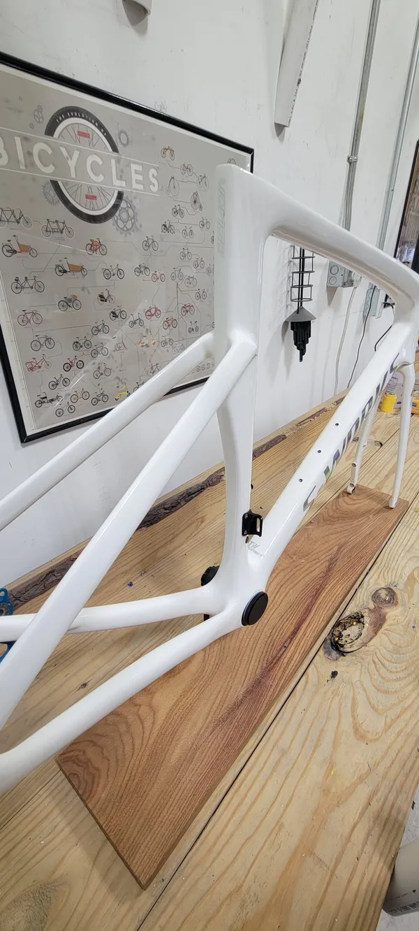 Specialized Jobs - SL7 White with Oil Slick Chrome Logos