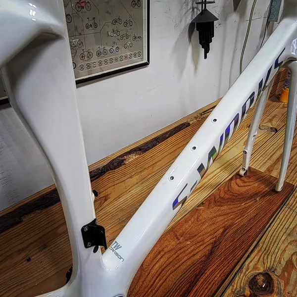 Specialized Jobs - SL7 White with Oil Slick Chrome Logos