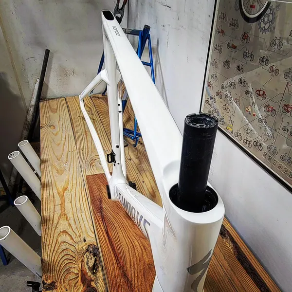 Specialized Jobs - SL7 White with Oil Slick Chrome Logos