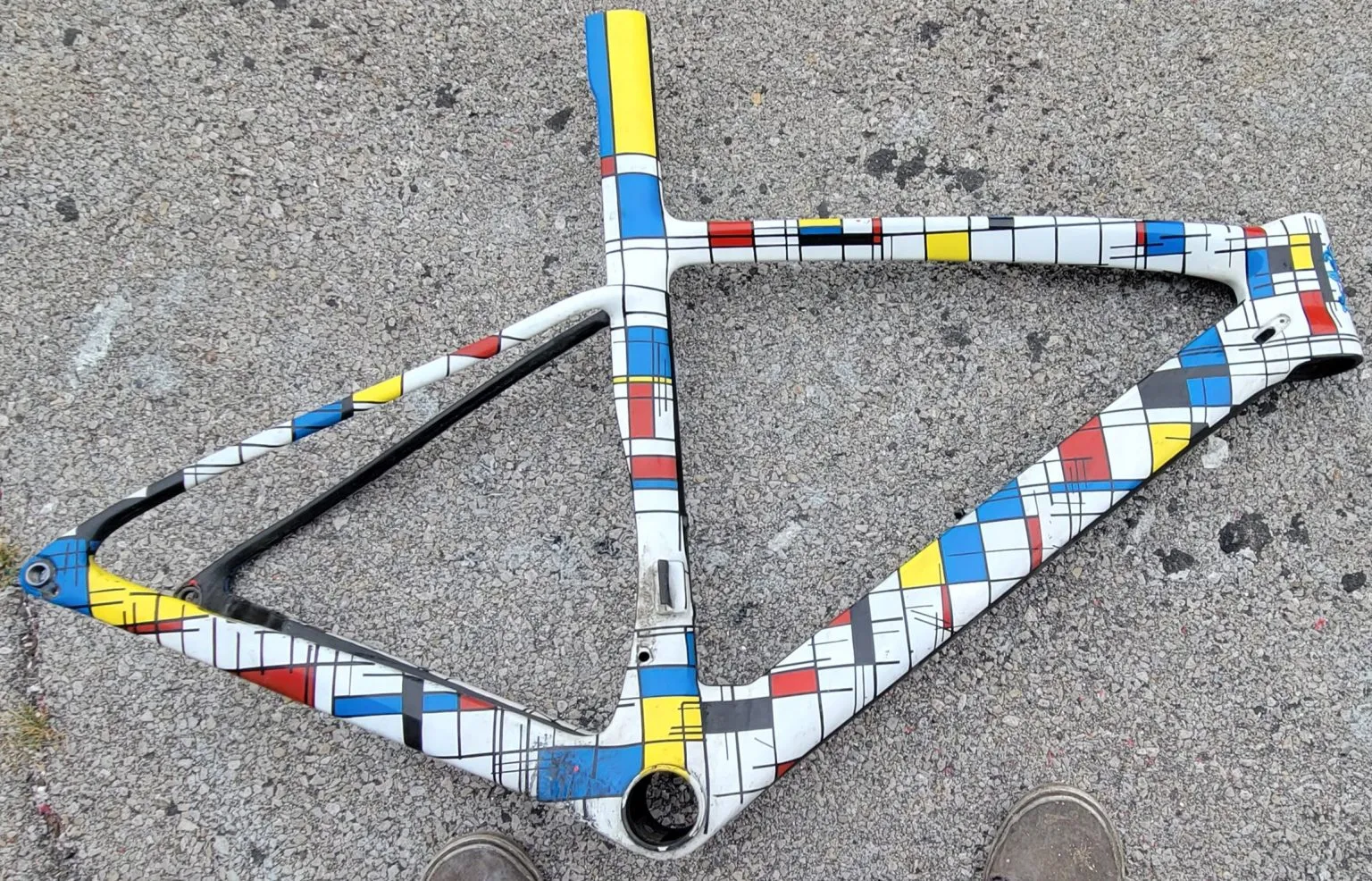 Piet Mondrian: Turning a bike into a work of art
